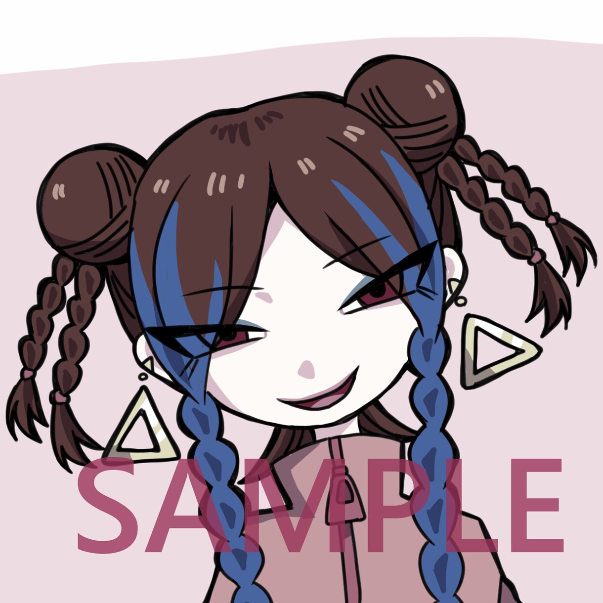 SNSアイコン用　デフォルメイラスト描きます ちょっとダークな雰囲気の太線デフォルメイラストです イメージ10