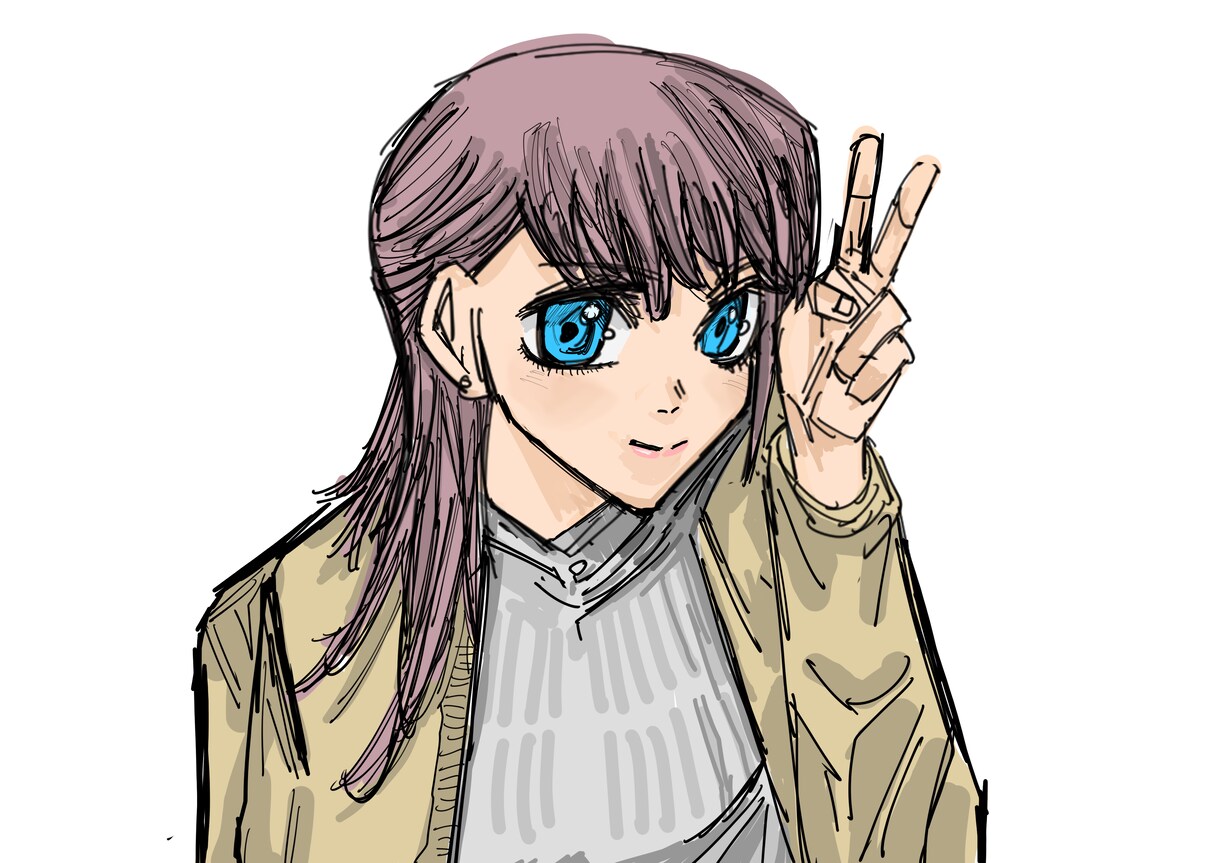 あなた好みのイラスト、SNSアイコン描きます 独特な絵柄、雰囲気のイラストを安値でお届けします イメージ1