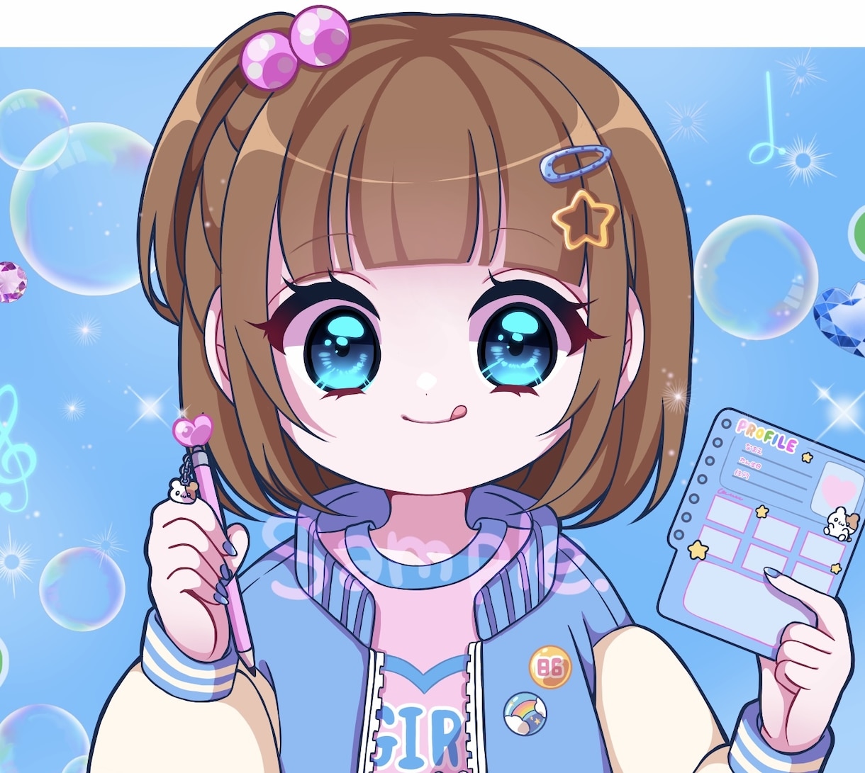 ポップでかわいいアイコン描きます パッと目を引くかわいいアイコン制作します！ イメージ6