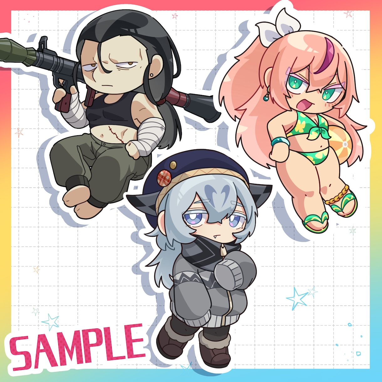 SDキャラクターお描きします SNSアイコン、TRPGや配信画面での賑やかしなどに！ イメージ4