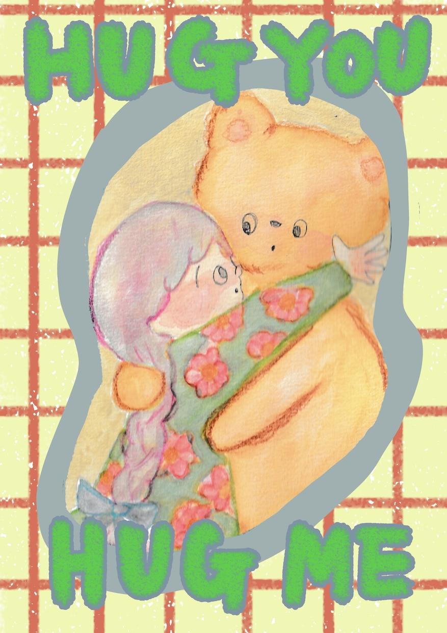 アナログとデジタル◎おしゃれポスター作ります 可愛くてポップなイラストです。プレゼントやお部屋作りに！ イメージ1
