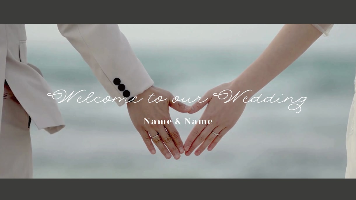 オシャレな結婚式プロフィールムービー作ります 修正無制限！丁寧に最後まで寄り添って仕上げます イメージ1