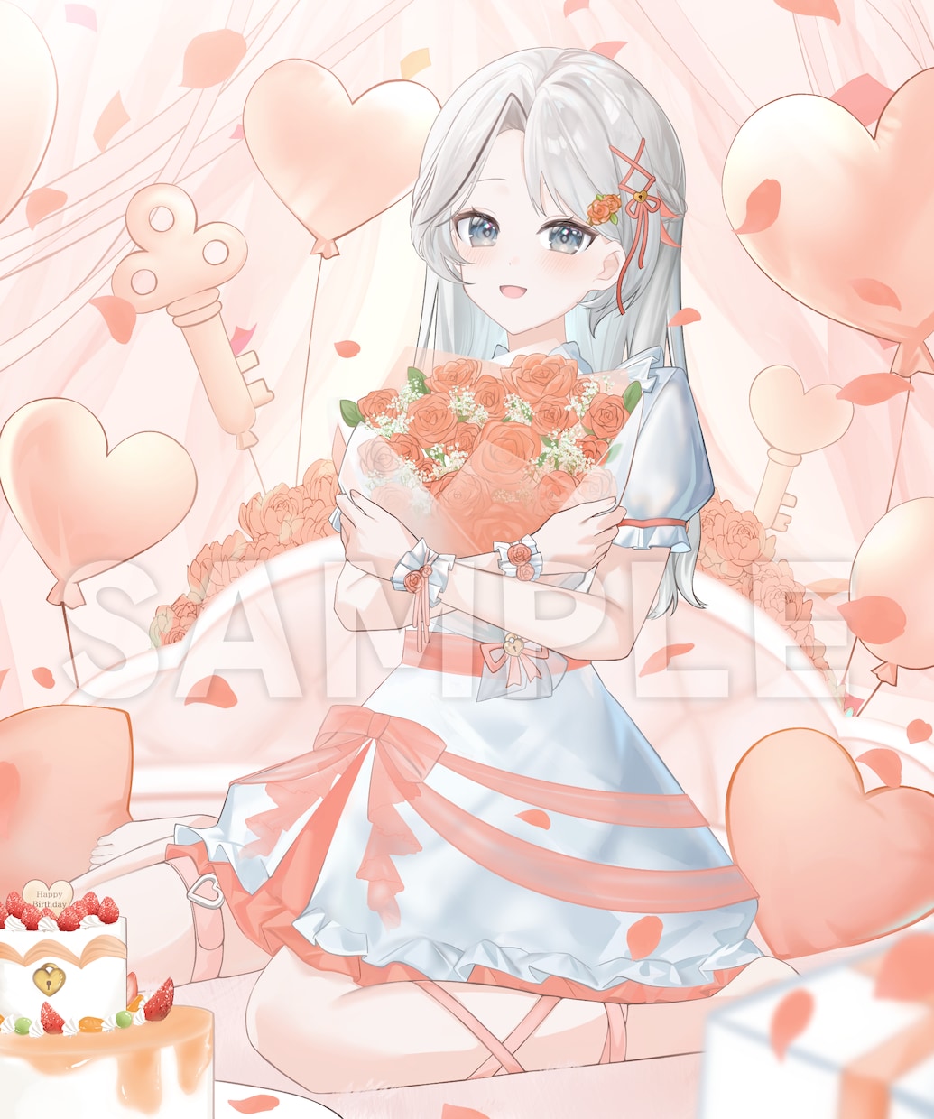 ハイクオリティな背景付き一枚絵描きます 記念お祝いイラストや壁紙、歌ってみたMVなどにおすすめ！ イメージ3