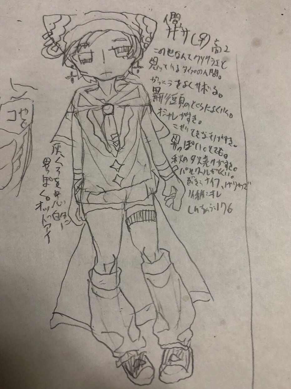 キャラクターデザイン(アナログ)ます アナログで軽くやります。とりあえず作りたい方へ。 イメージ4