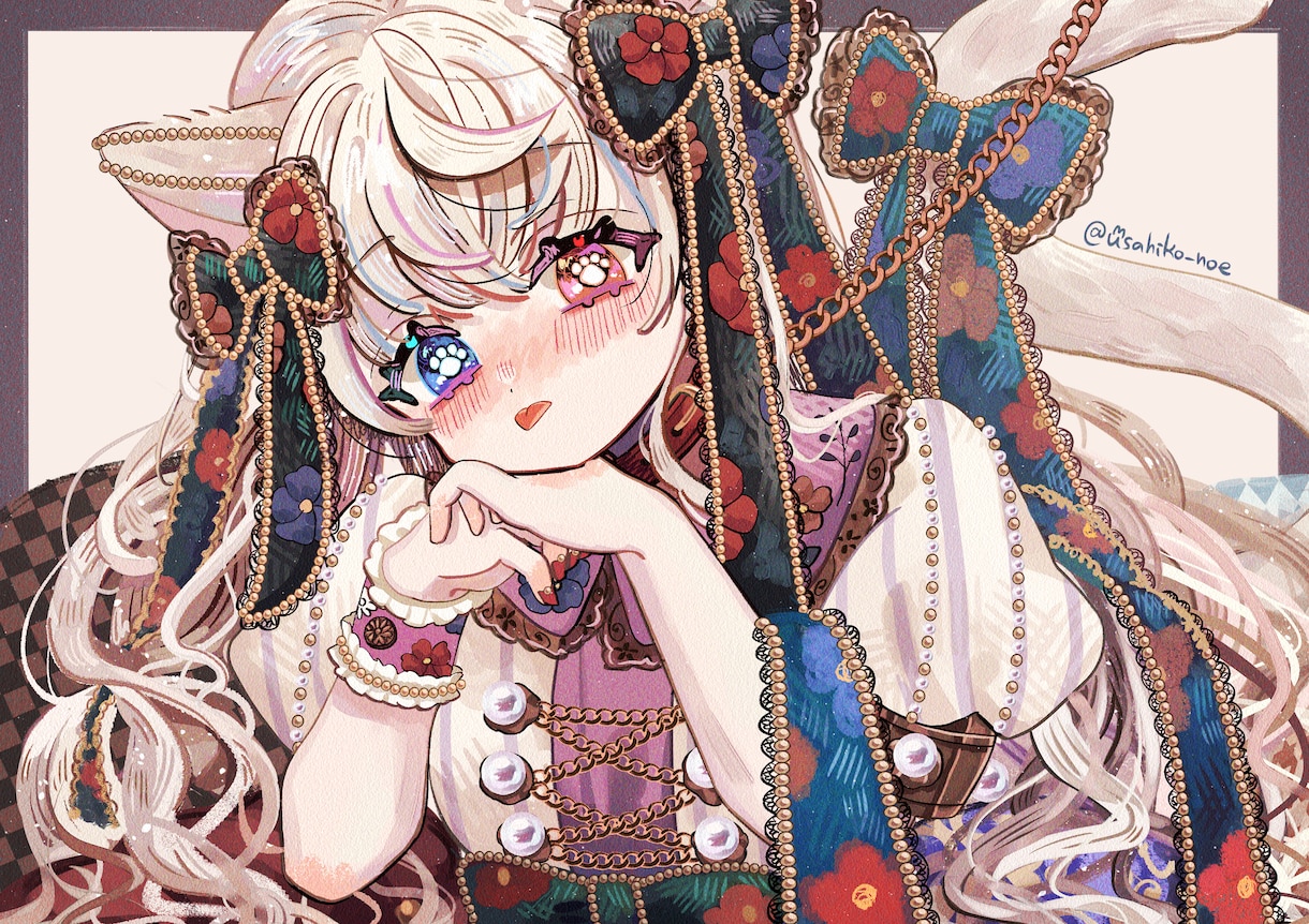 ロココアンティークな世界観のイラストを描きます 華やかで優美な世界観！サムネイルやアイコン、グッズなどに イメージ1