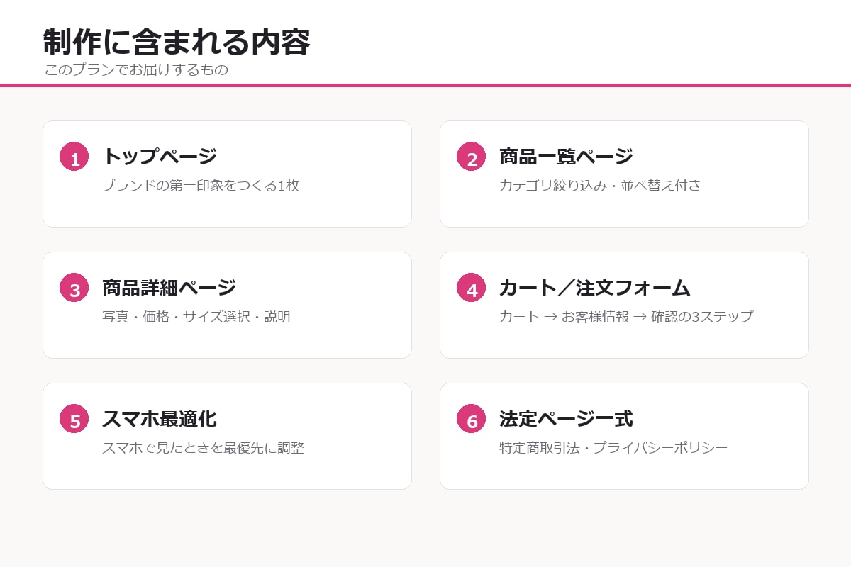 カート付きのネットショップを制作します 商品一覧・商品詳細・カート・注文フォームまで一式 イメージ7