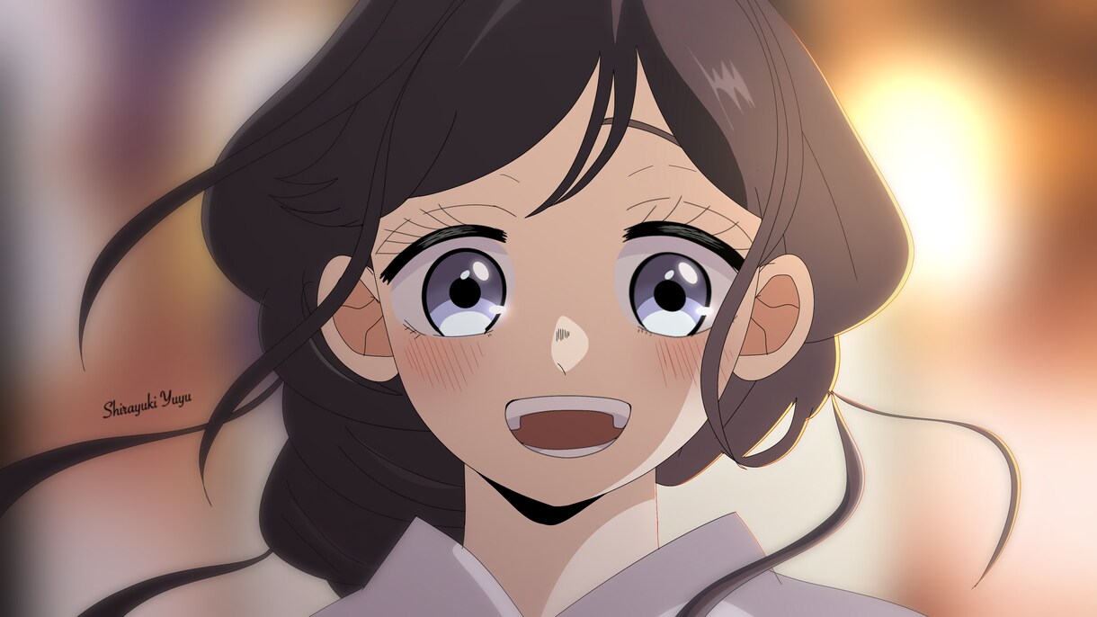 画像のようなゆるふわ系のイラストを描きます。ます 髪型や表情、背景などご希望をお伺いします。 イメージ1