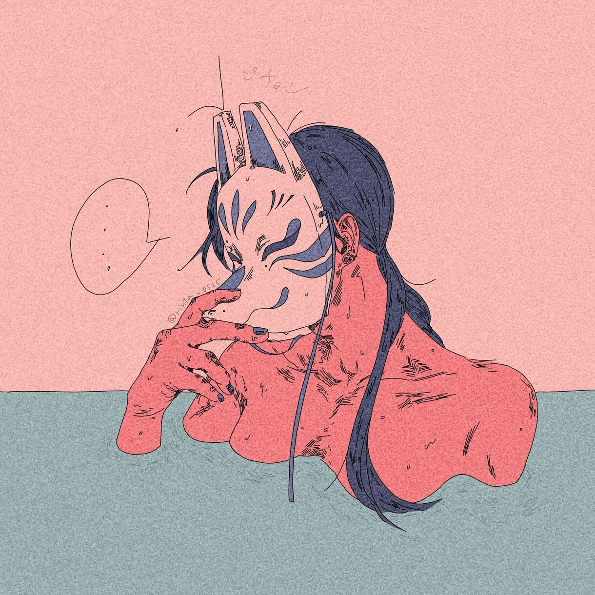 サブカル/ダーク/サイケデリックなイラスト描きます 退廃的な雰囲気をペン画風に表現します イメージ2