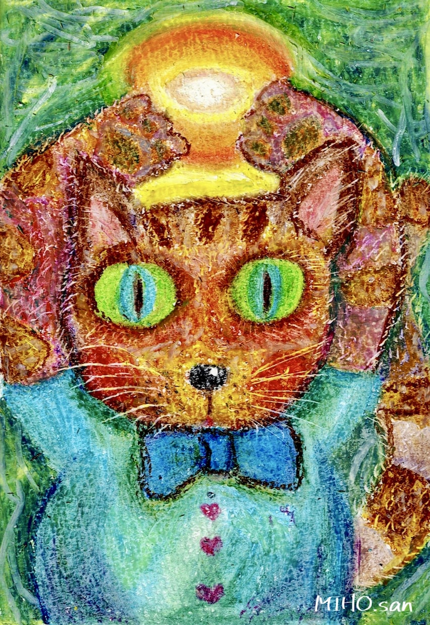 心に寄り添う「癒やしのアート壁紙」を提供ます 個展完売作家が描く、自然と動物の鮮やかな抽象アート イメージ6