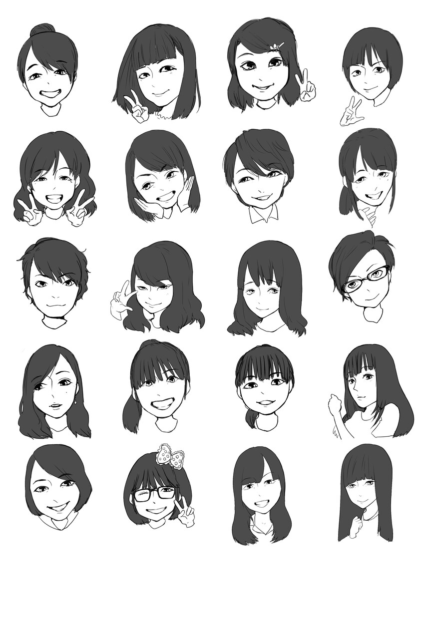 似顔絵イラスト作ります パステル風の可愛いイラストがお好きな方へ★ イメージ6