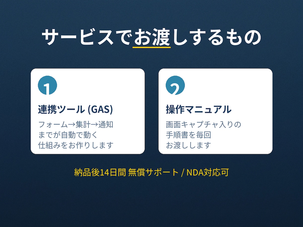 GoogleフォームをGASで自動集計します 問い合わせ/注文/申請を自動集計＋Slack通知 イメージ3
