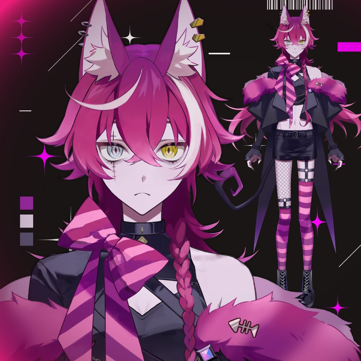 高品質！Vtuberデビュー応援！全工程制作します Live2Dモデル！キャラデザ〜表情差分まで全部込み！ イメージ3