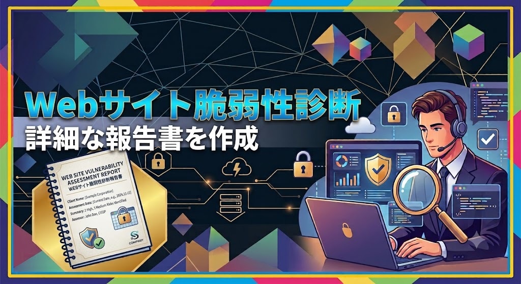 Webサイトの脆弱性を診断し、レポートにまとめます 誰でもわかりやすいレポートにまとめ、診断を支援します イメージ1
