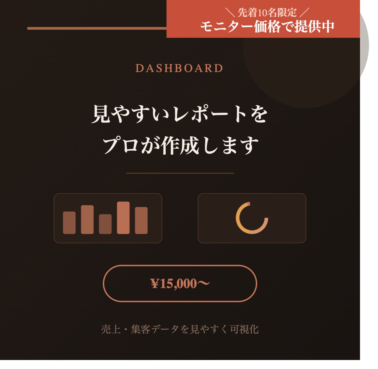 見やすいダッシュボード・レポートを作成します 売上や集客データをプロが見やすく可視化 イメージ1