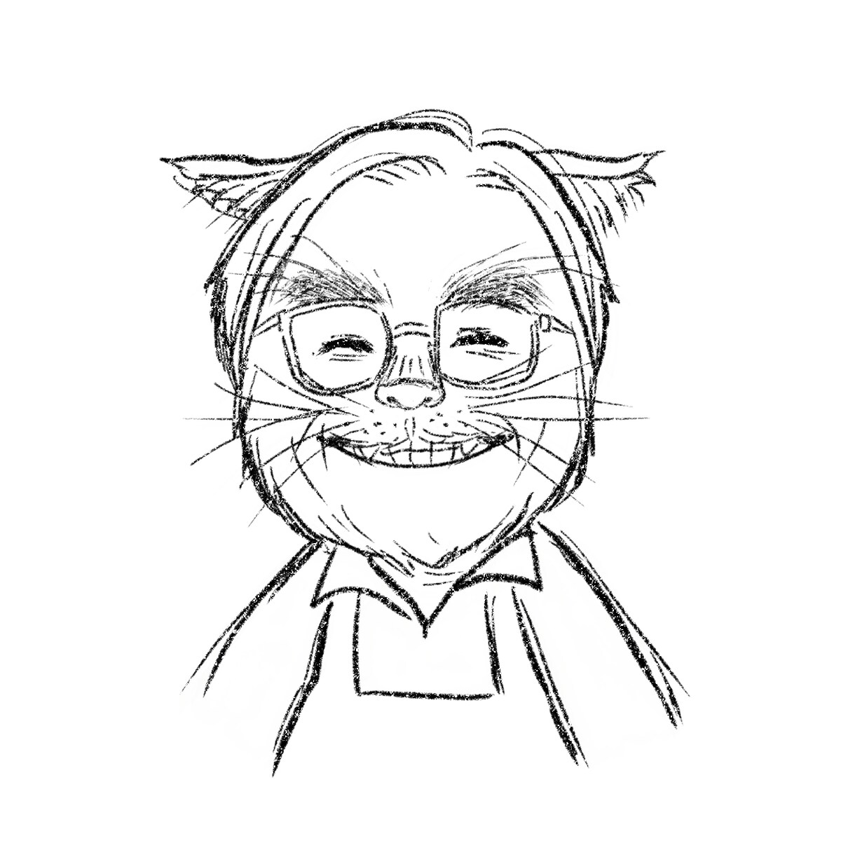 猫化・犬化シンプルアイコン描きます 猫、犬化の似顔絵アイコンお描きします！他動物も相談可！ イメージ1