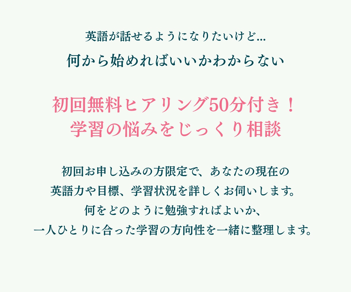 1週間からはじめる英語コーチングをします あなたのペースで英語を話せるように イメージ3