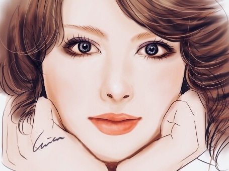 完全手描き！【本物そっくり】デジタル似顔絵描きます 待受画面、名刺、SNS用アイコンにも使用OK！ イメージ4