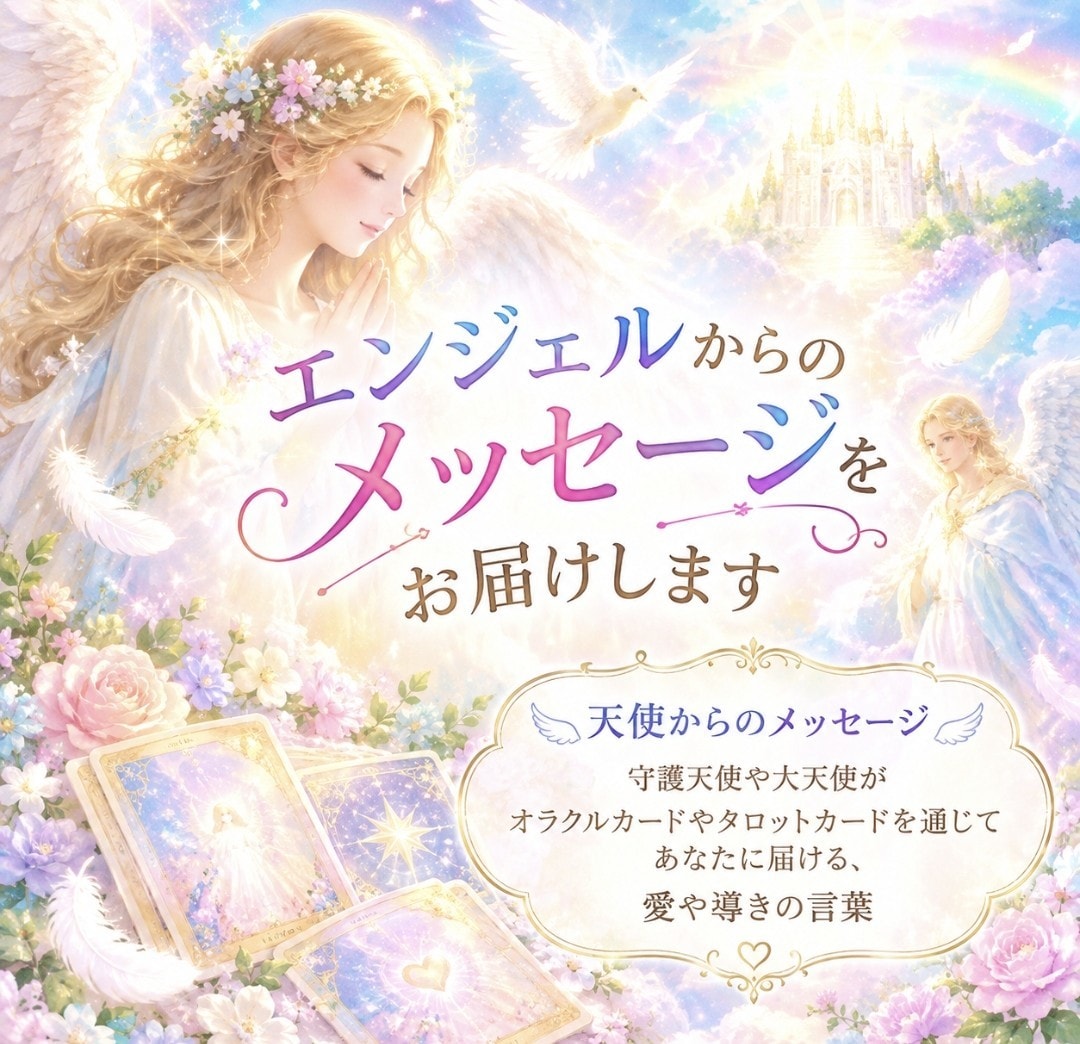 天使からあなたへ愛と導きのメッセージをお届けします 守護天使からの今のあなたへの優しいメッセージをお伝えします イメージ1