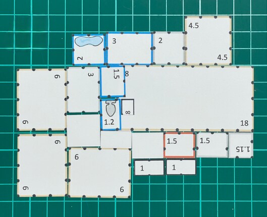 紙の間取りパーツセットます 理想の間取りを自分で考えて簡単に作ることができます イメージ1