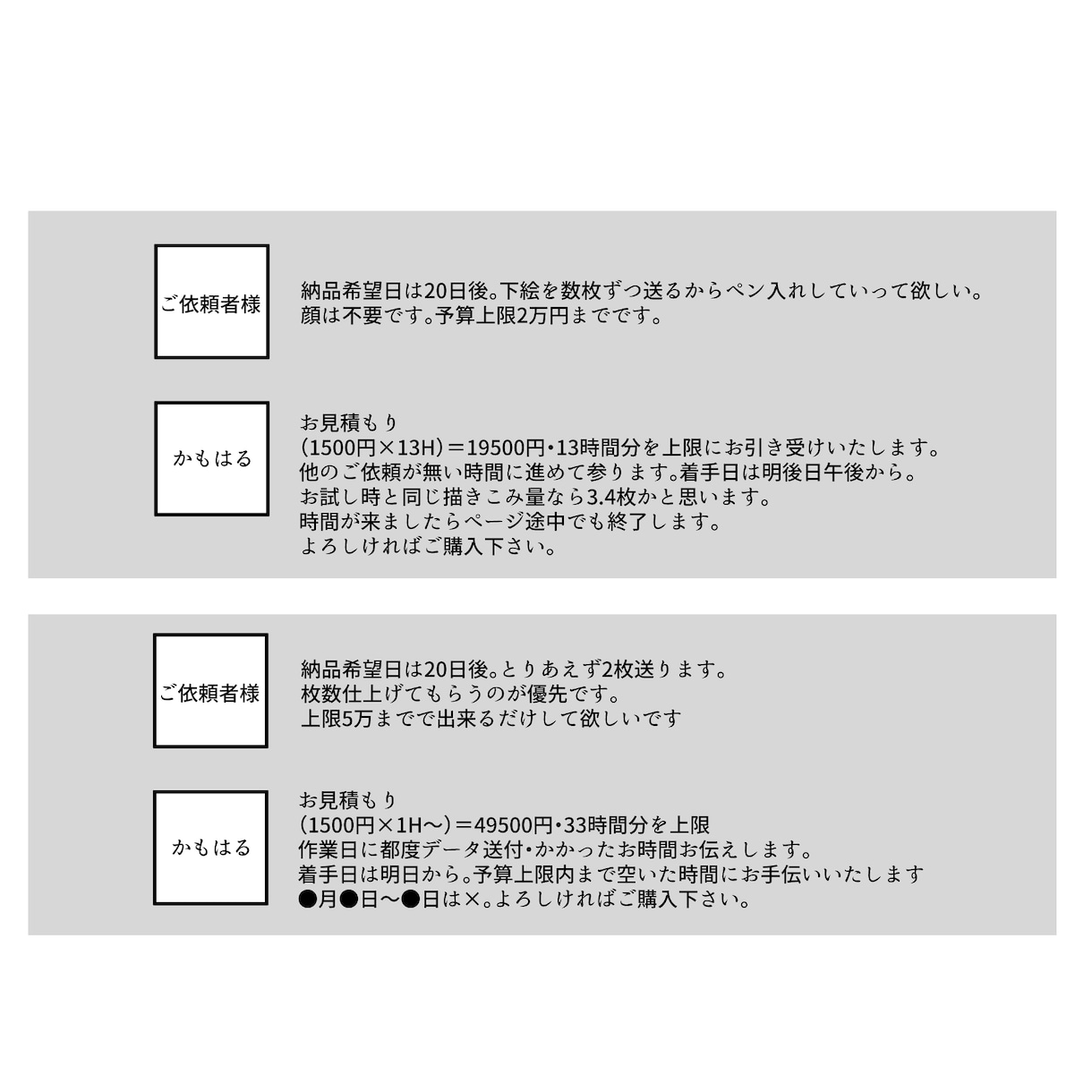 人物ペン入れアシスタント短時間・ご予算内でします 数枚ずつ、ご予算内で出来るだけやって欲しい方向け イメージ2