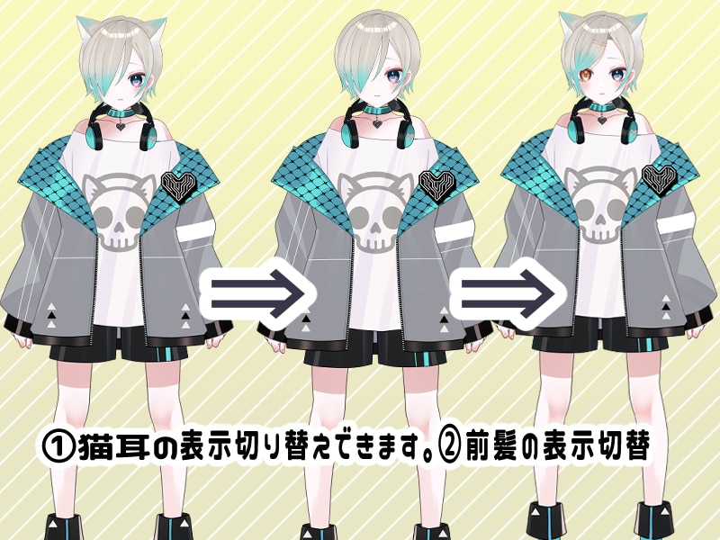 Vtuberモデル（IRIAM用も可能）制作します 短期間で可愛らしいVtuberモデル制作します！ イメージ10