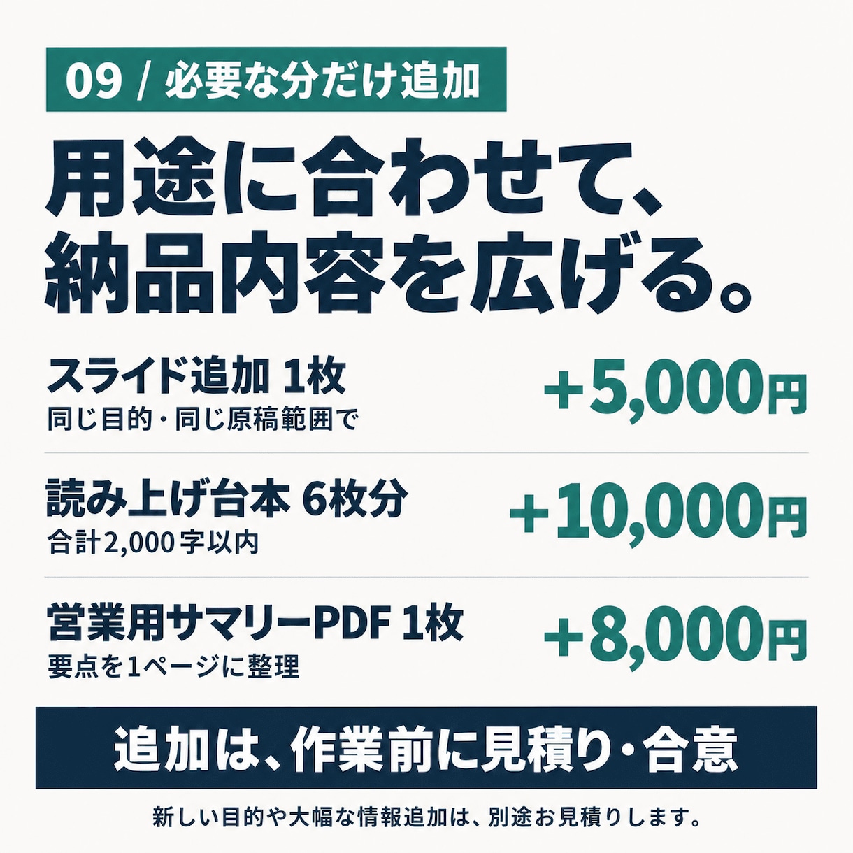 営業資料・会社案内を伝わる6枚に整えます パワーポイントの原稿整理・構成・デザインまで対応 イメージ9