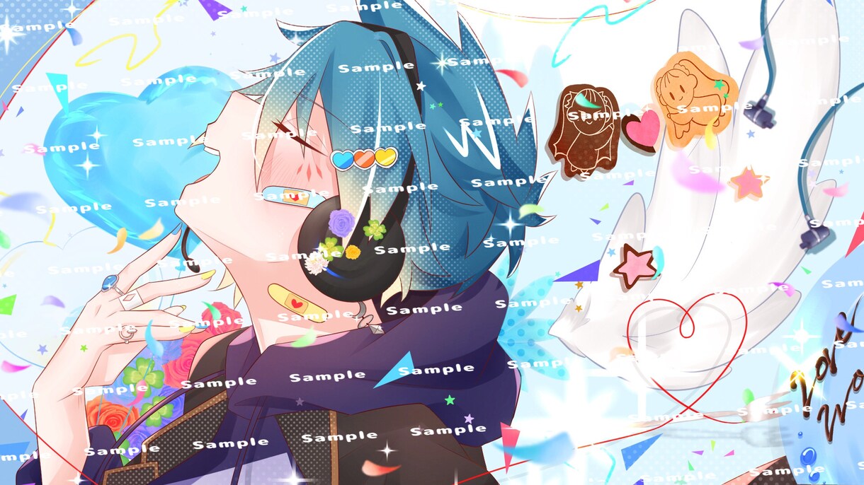 歌ってみた・オリジナル曲のMVイラスト描きます ネット活動者さん向け！貴方だけのオリジナルMVを！ イメージ8