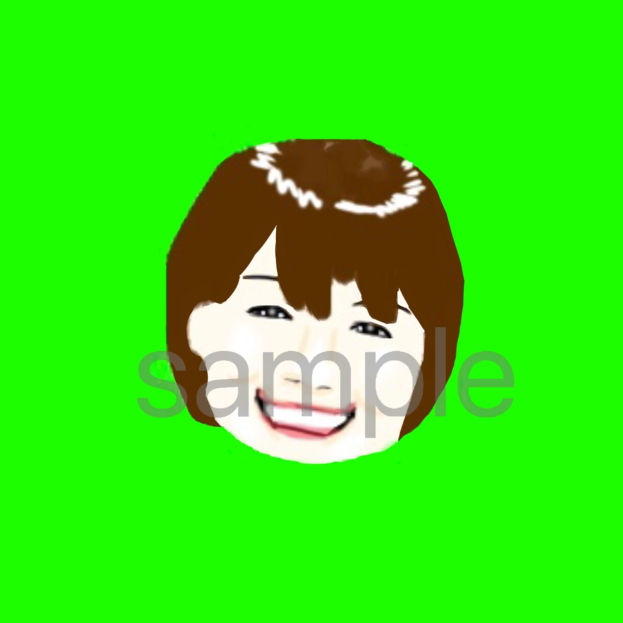写真を元にちょっぴり似てる似顔絵描きます SNSのアイコンや名刺、待ち受けやプレゼントにどうぞ！ イメージ2