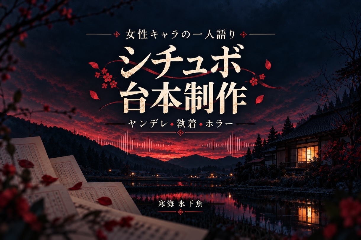 女性キャラのヤンデレ・ホラー台本を書きます 設定から書く通常プラン／活動・キャラ研究付きプラン イメージ1