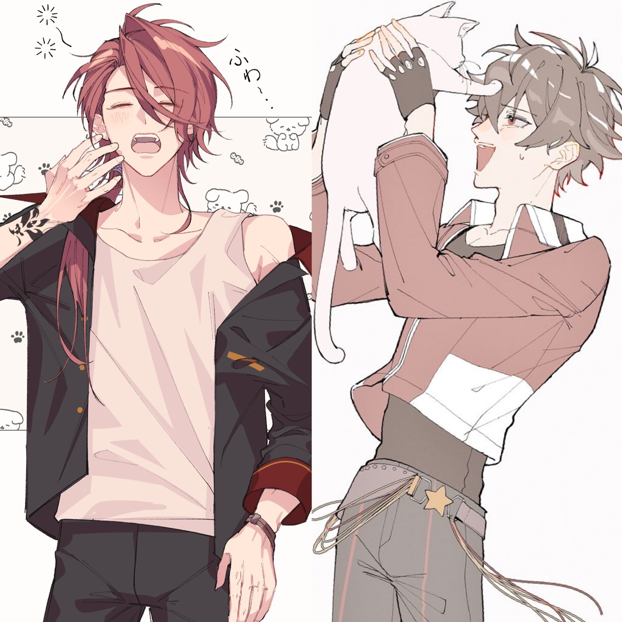 サムネ、歌ってみた、記念グッズ等イラスト制作します ☆男性イラストが得意！魅力たっぷりの男性に仕上げます☆ イメージ8