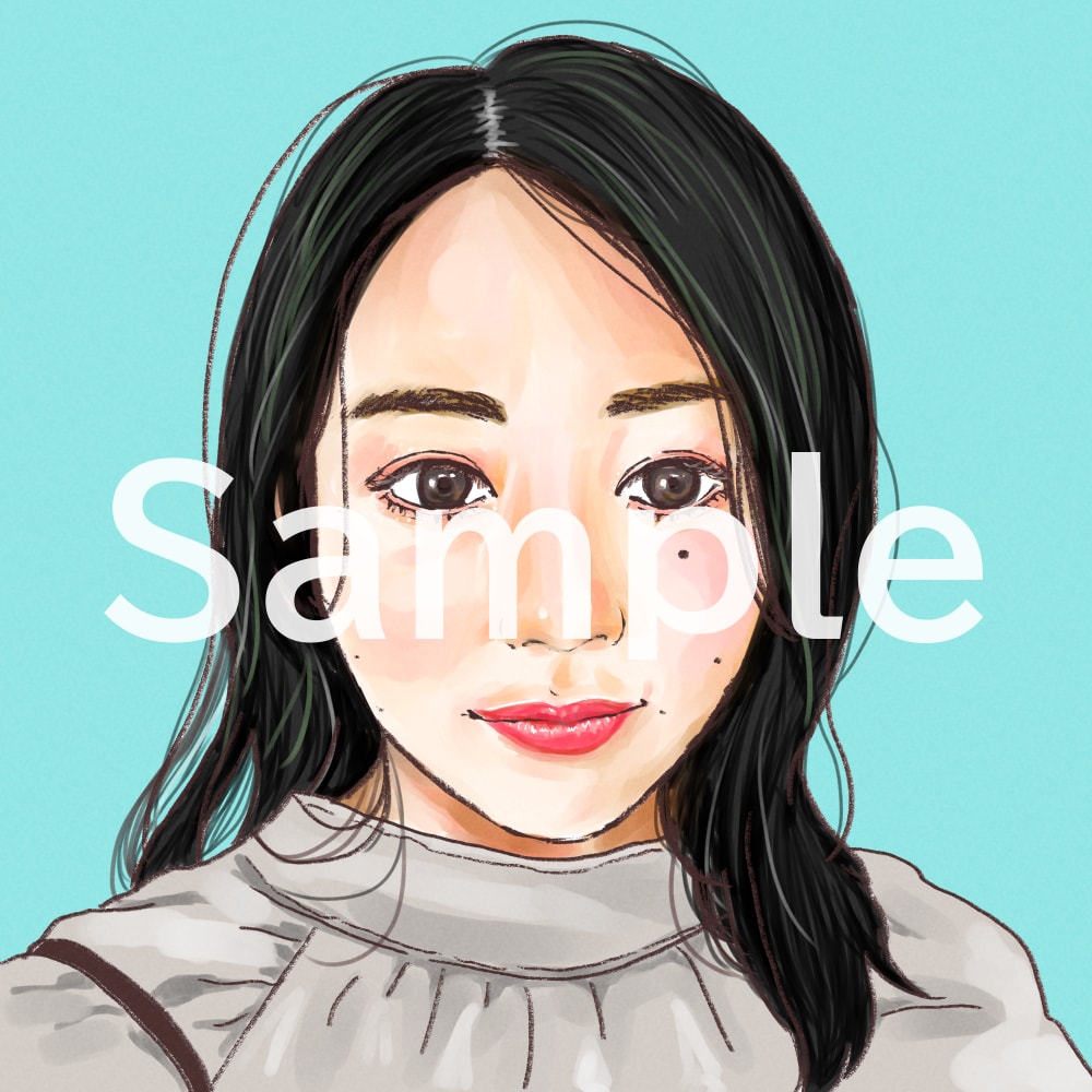 似顔絵風　ブログ・SNS等のアイコン作成します イラストの良さを残しつつ、少しリアルなイラストに仕上げます！ イメージ4