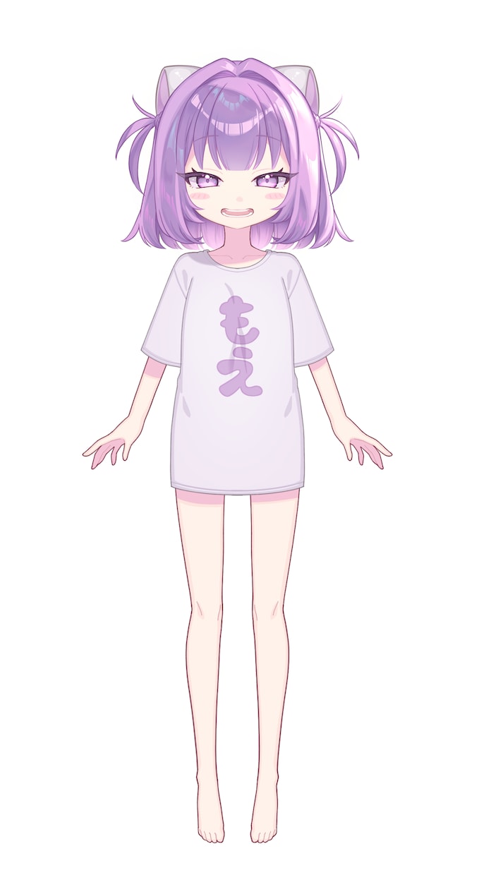 格安にてVtuberキャラデザ制作のご依頼承ります Vtuberキャラデザ＆パーツわけ制作(｡•ㅅ•｡)♡ イメージ2