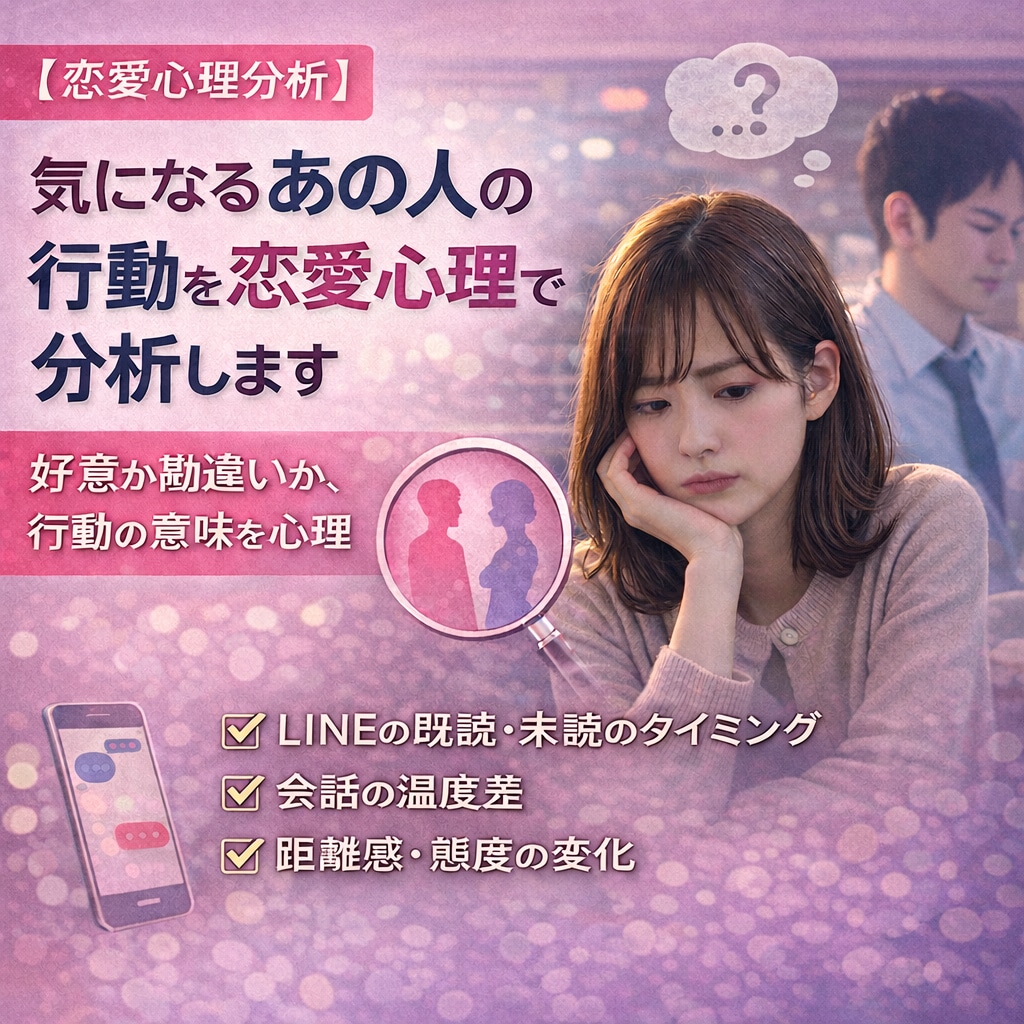 気になる人の行動心理を恋愛心理学で分析します 好意？勘違い？あの人の行動の意味を心理分析 イメージ1