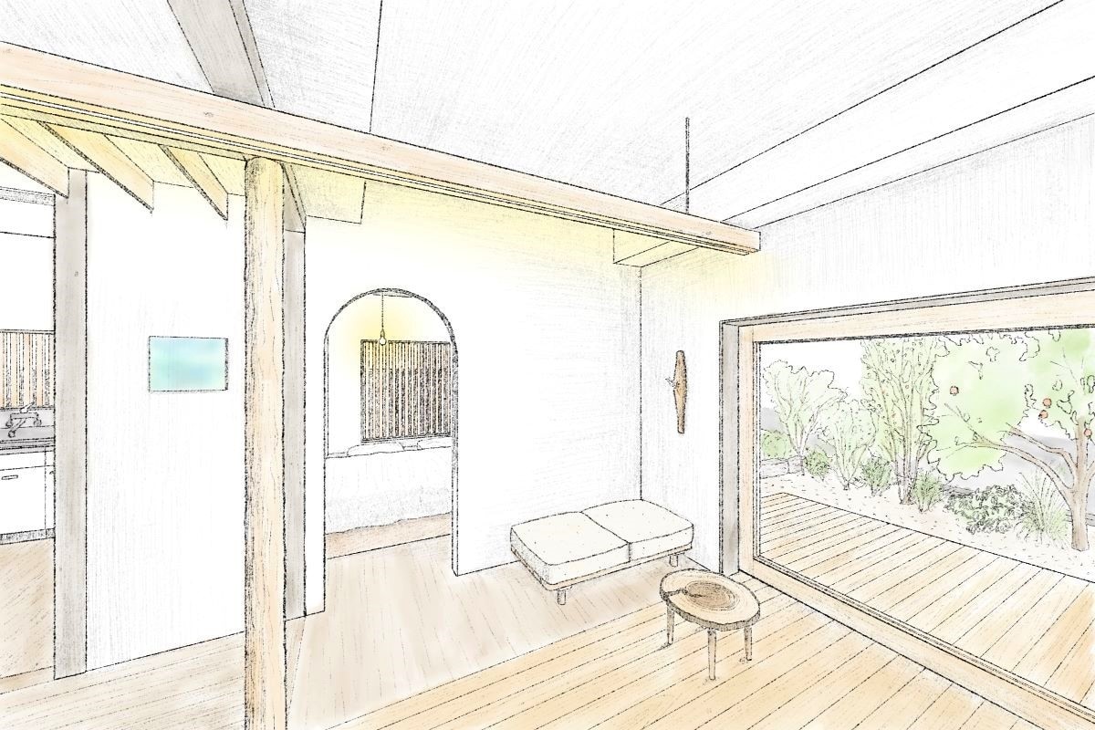 柔らかい雰囲気の手書きパースを描きます プレゼンで使える！優しい雰囲気のデジタル手書きパースです。 イメージ3