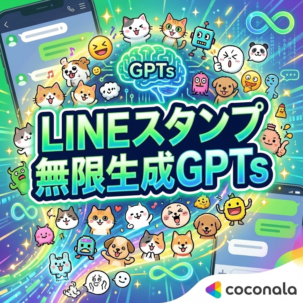 LINEスタンプ無限生成GPTsご提供します 4分で企画→台詞→AIプロンプト完成！文字入れ不要！ イメージ1