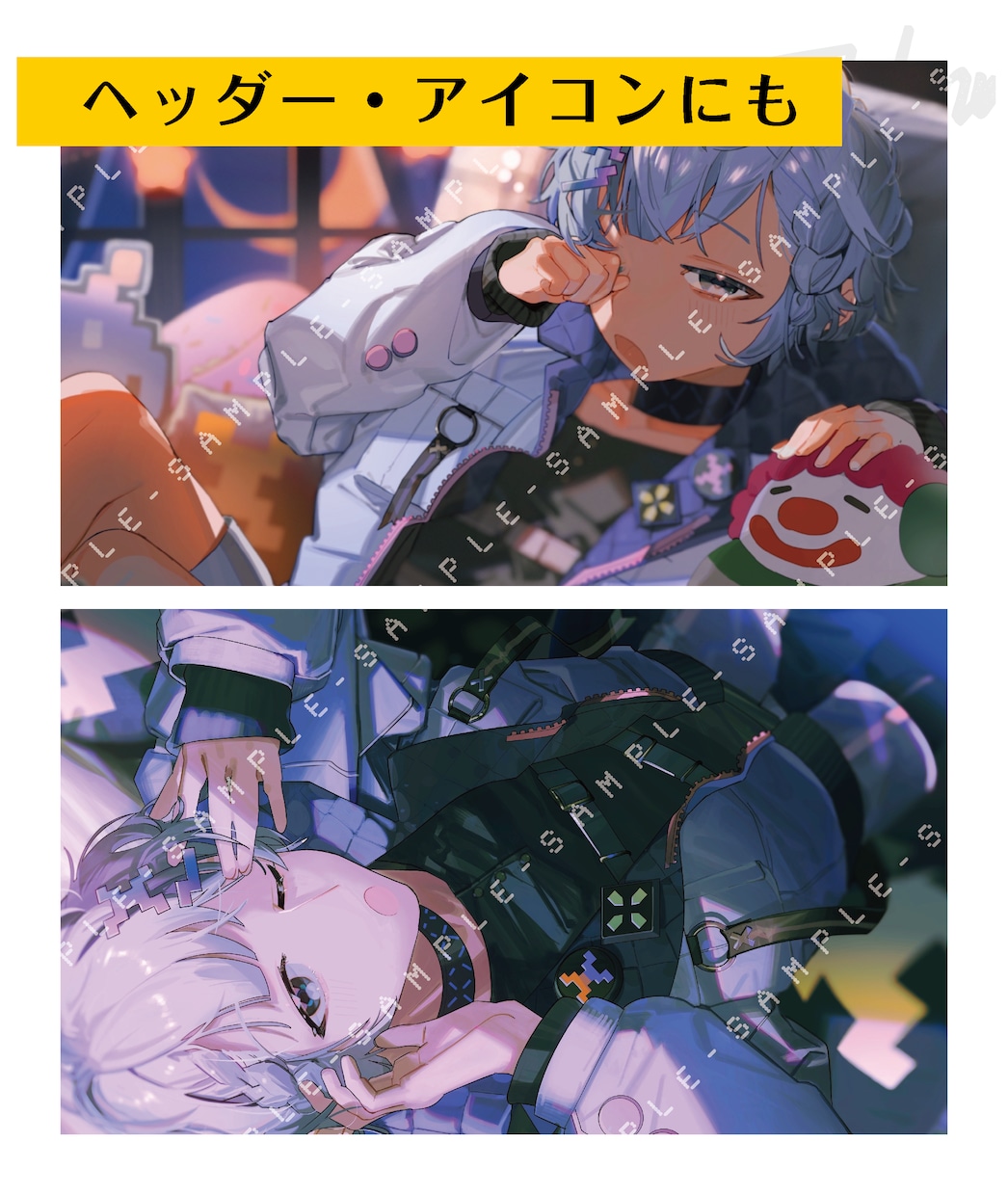 アニメ風厚塗りで配信用サムネ・キャラデザ描きます 商用可能！配信用サムネ・IRIAM・キャラデザ・趣味用・など イメージ4