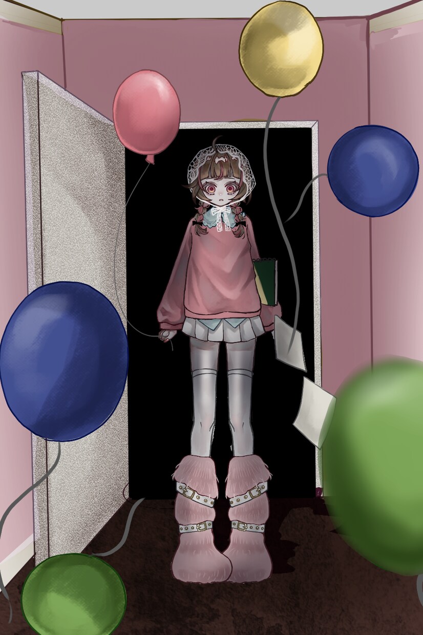 修正何度でも◎ホラーで雰囲気あるアイコン描きます ドリームコアやエンジェルコアなどの不穏でかわいいイラストを！ イメージ3