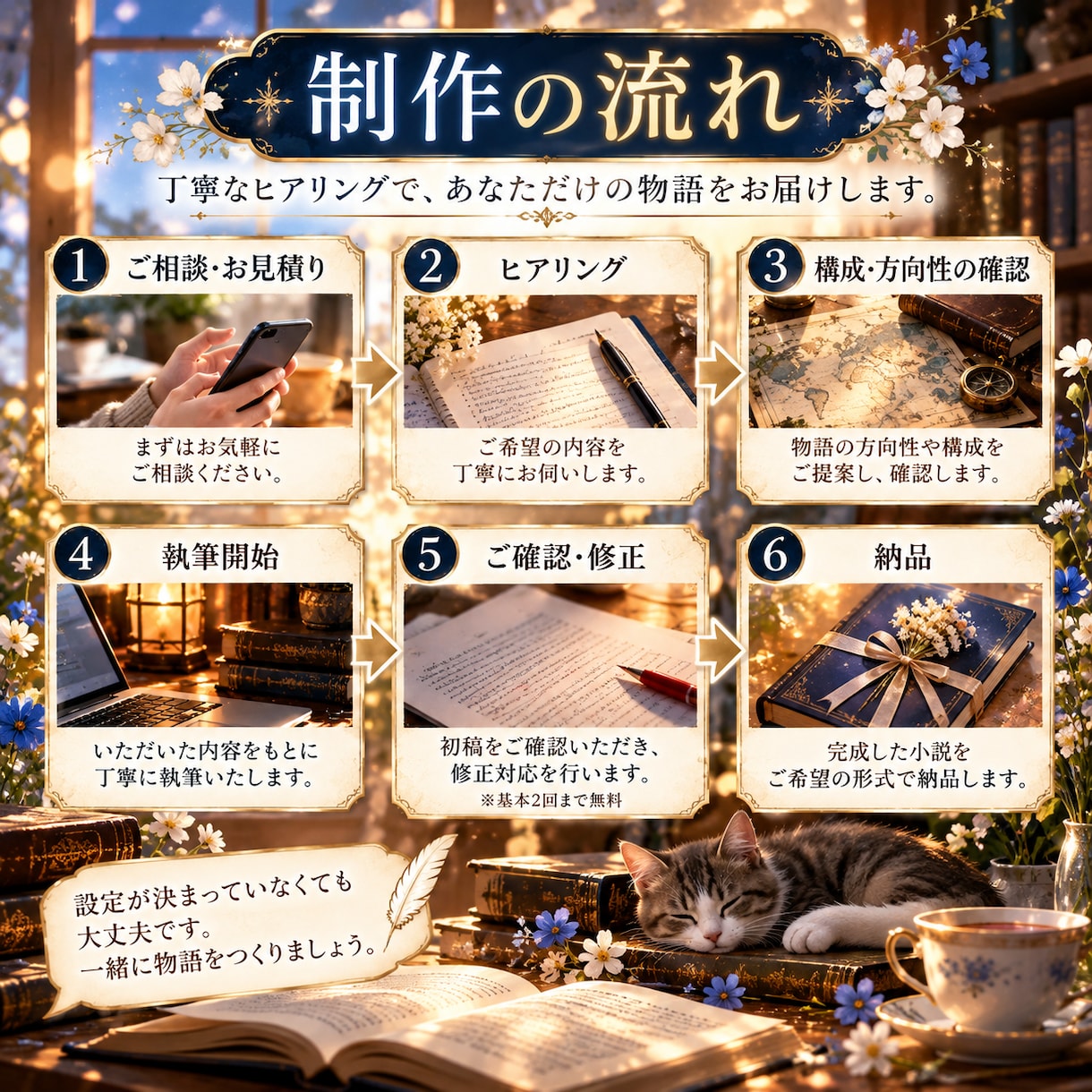設定や想いから心に残る小説を執筆します 設定だけでもOKです。あなた専用の物語を執筆いたします。 イメージ4