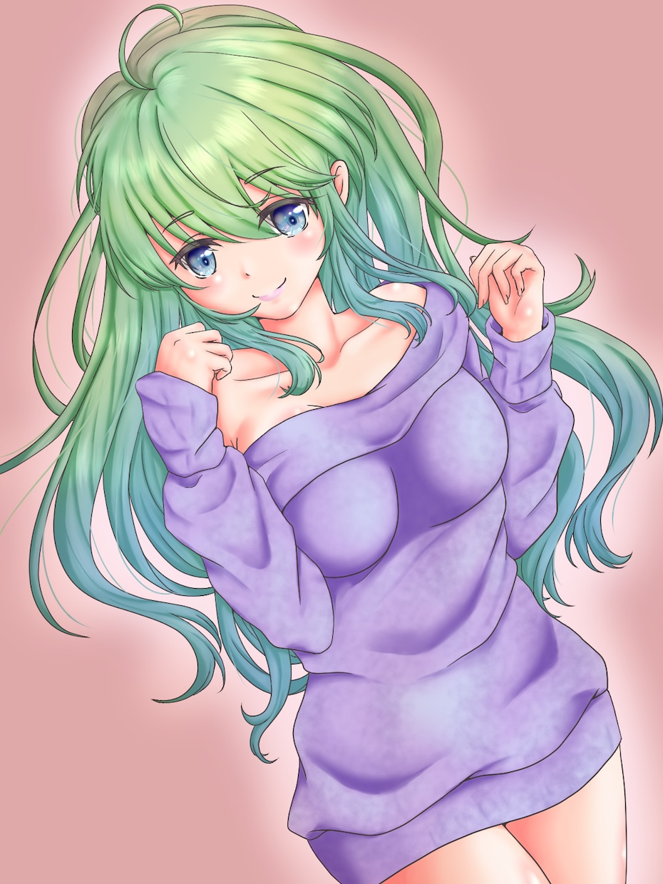 SNSアイコン用の女の子のイラスト作成いたします 希望のイメージで、アイコン用のイラストを作成します！ イメージ1