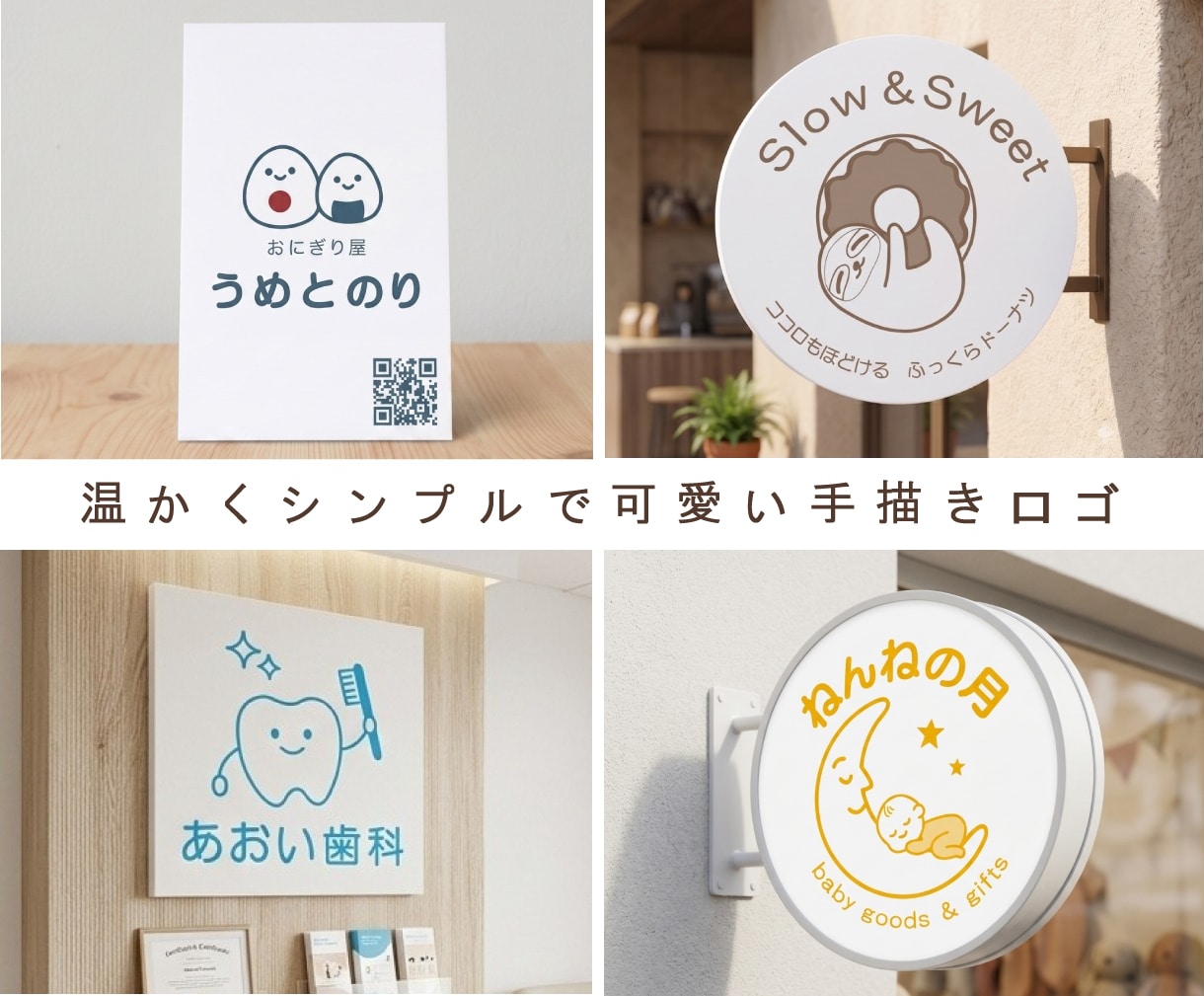 温かくシンプルで可愛い手描きロゴをデザインします 【5名様限定】カフェ・菓子店・サロンのショップカードなどに！ イメージ1