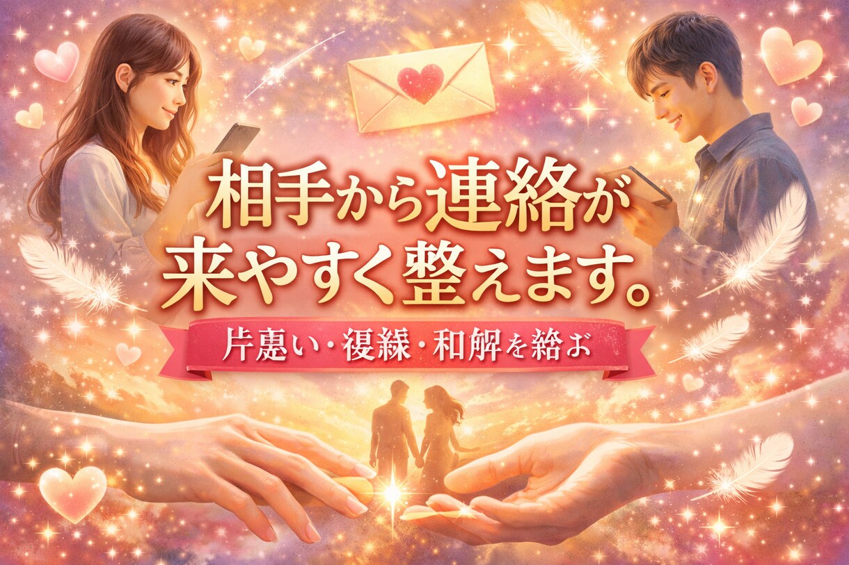 相手から連絡が来やすく整えます 音信不通の壁をゆるめるサポート イメージ2