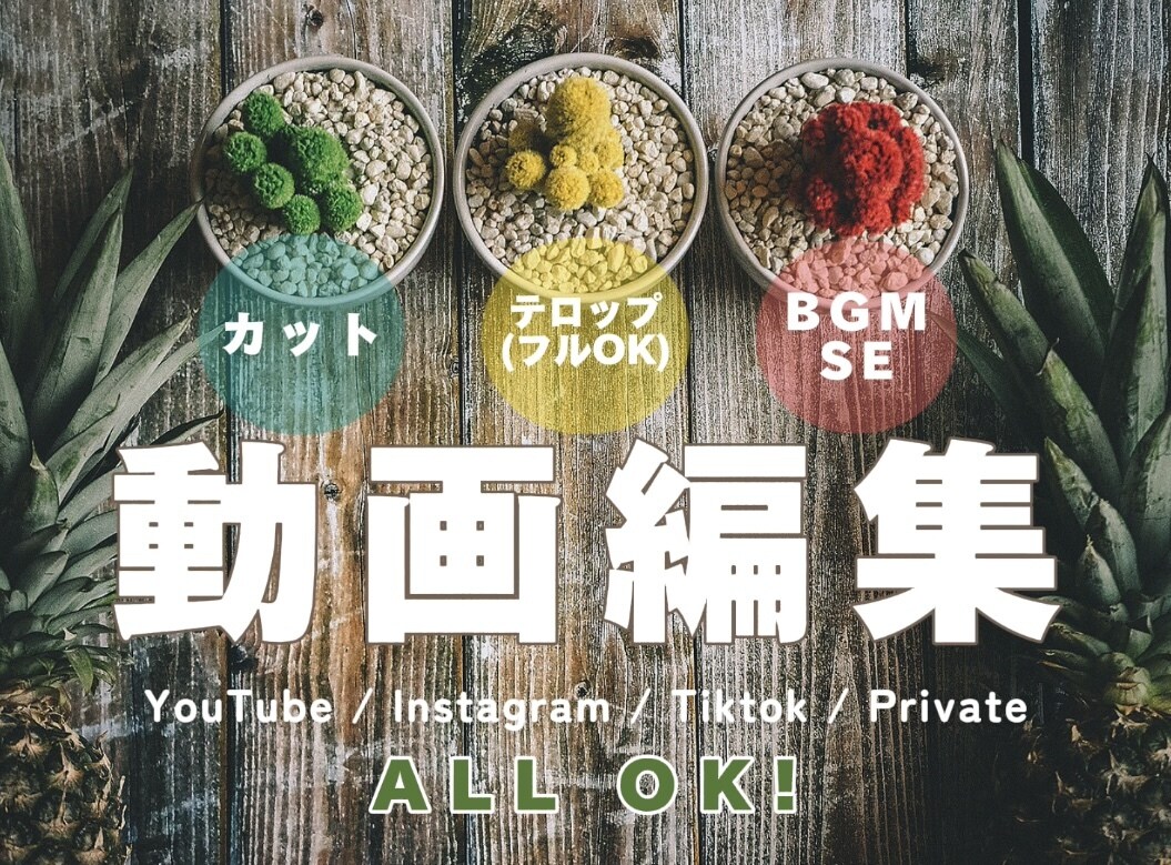 動画編集承ります ご要望に寄り添った動画をお作りします！ イメージ1