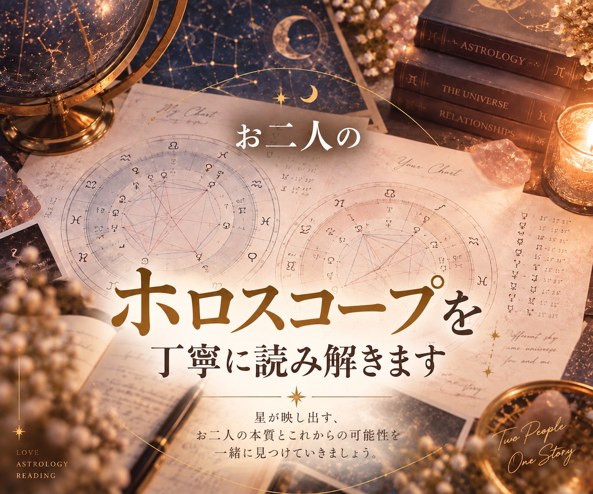 どんな縁なの？特別なお二人へ、包み隠さず伝えます 出会った意味から、惹かれ合う理由・すれ違う理由まで占います イメージ2
