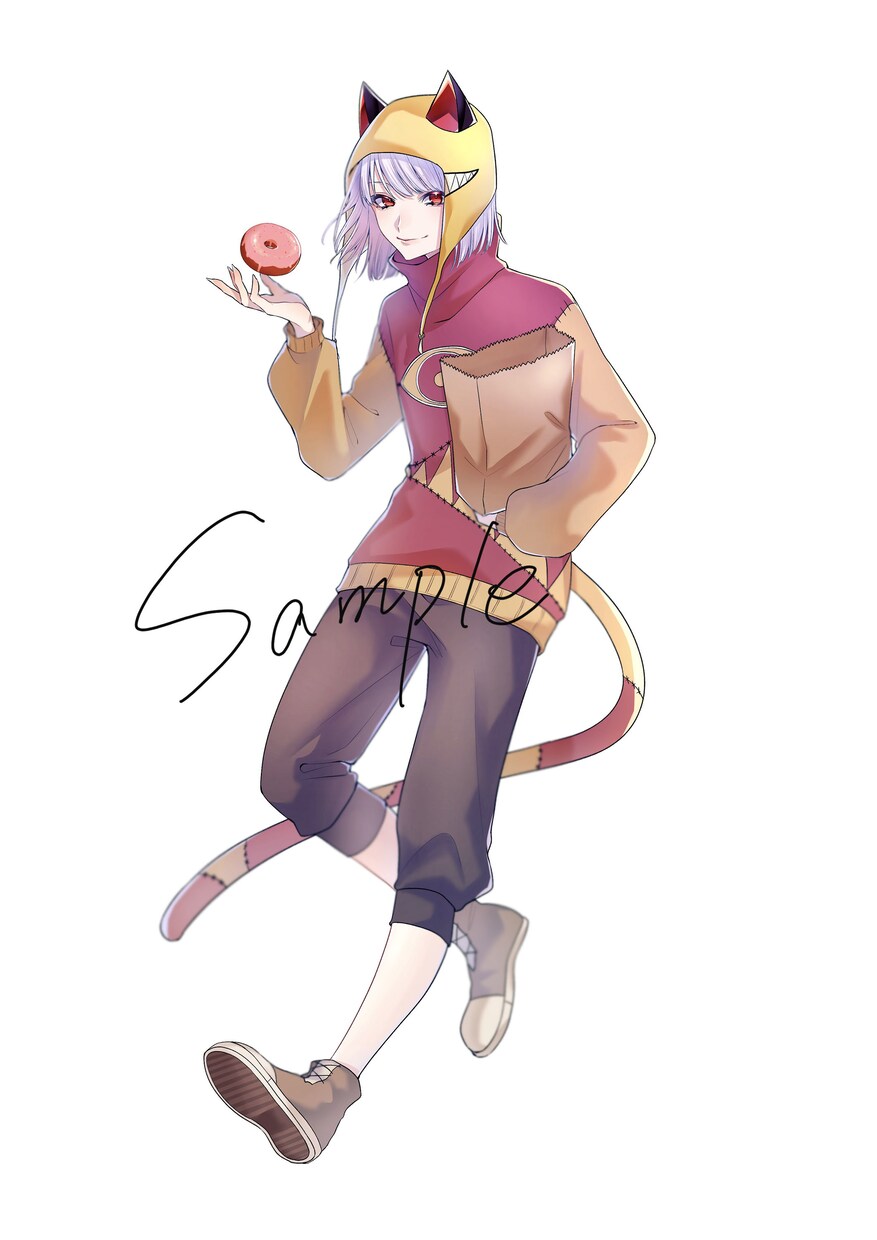 SNS用のアイコン描きます まつ毛長めのかっこいいキャラ描きます イメージ4
