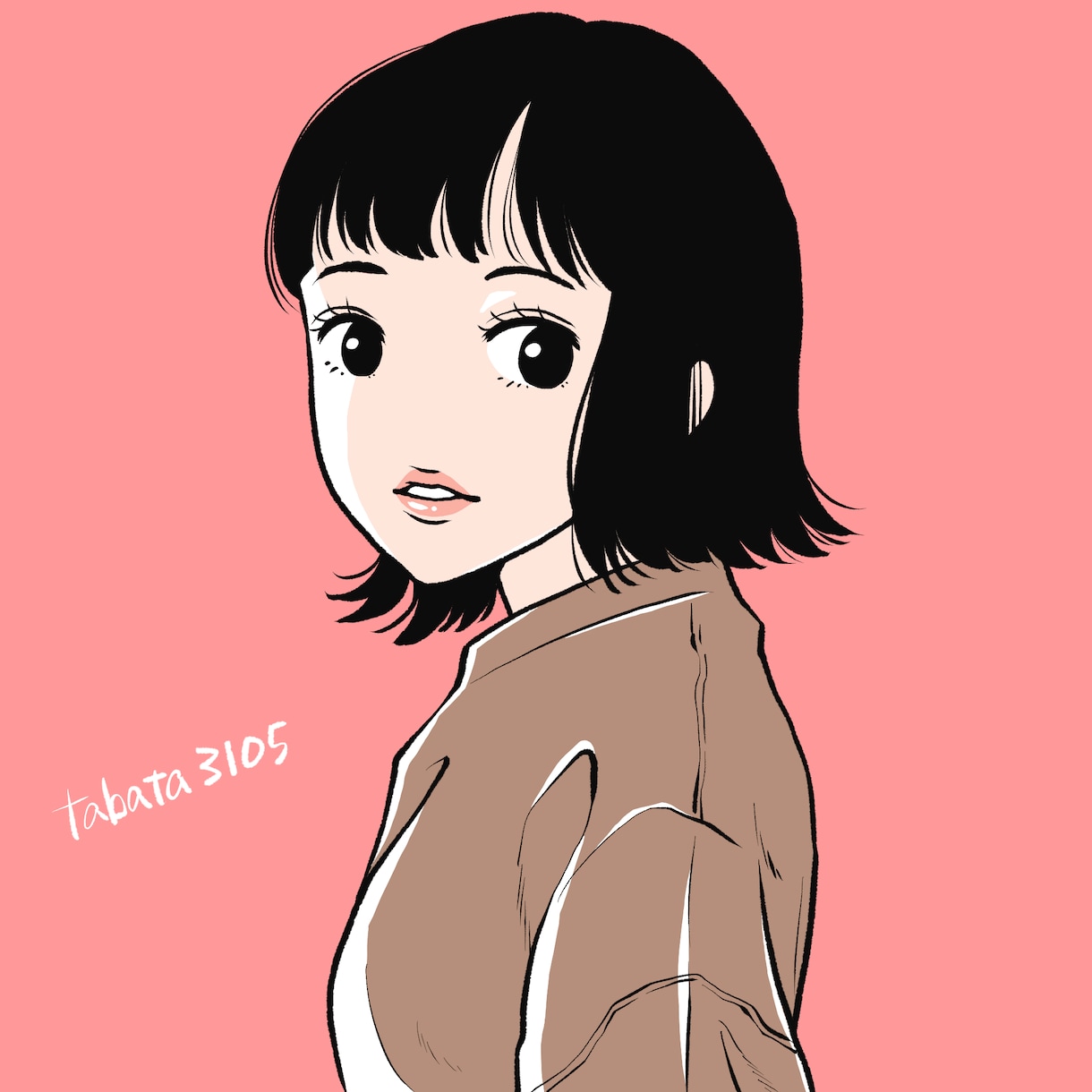 ちょっとレトロなオシャレ系人物イラスト描きます 80～90年代の漫画・アニメのようなテイストの人物イラスト イメージ2