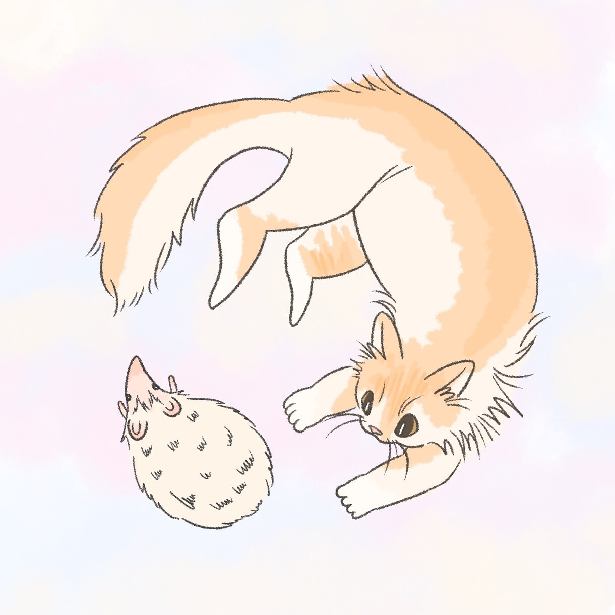 動物イラストゆるっと可愛く描きます 犬猫だけでなく、小動物もOK！デフォルメペットイラスト！ イメージ5