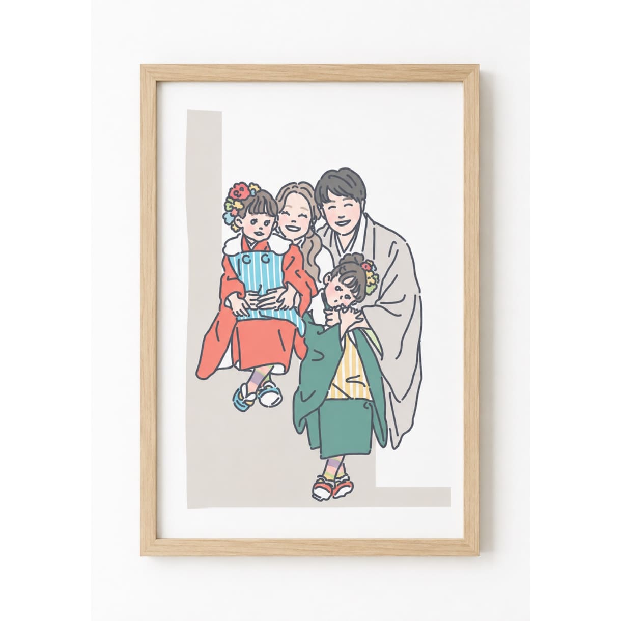 シンプルでおしゃれな似顔絵イラストをお描きします インテリアに馴染むイラストを高画質データでお届けします イメージ5