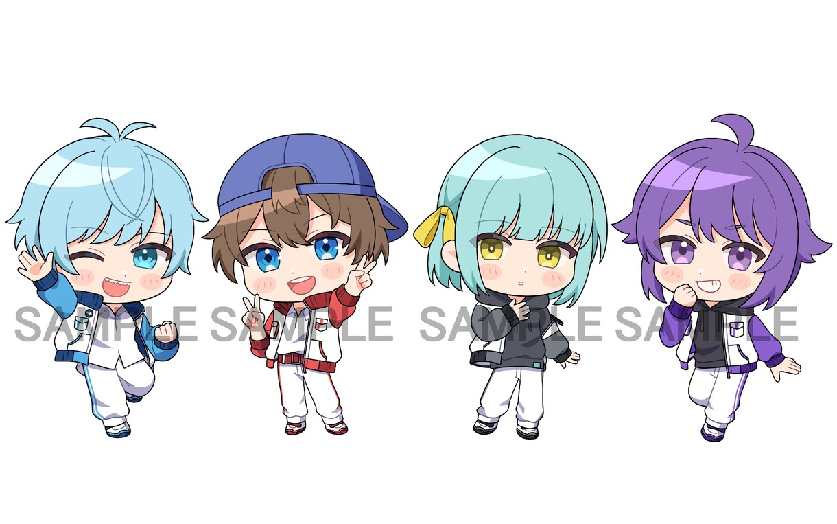 可愛いデフォルメイラスト（ミニキャラ）描きます キャラクターを可愛くミニキャラ化！ イメージ6