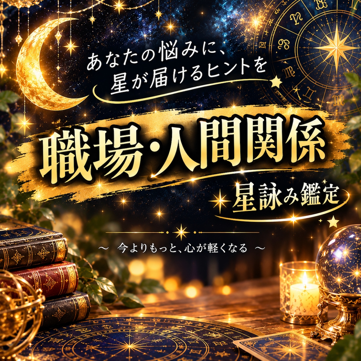 星詠み鑑定で仕事の悩みを冷静に読み解きます 職場のモヤモヤを整理し、次の一歩を考える イメージ1