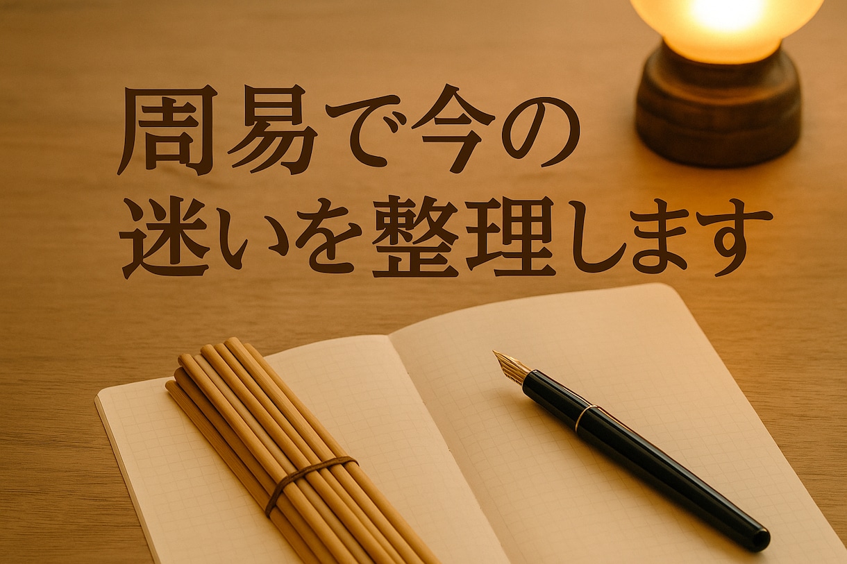 仕事に恋愛・・・悩んでませんか？周易で鑑定します 占いより実用的、カウンセリングより現実的。 イメージ1